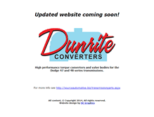 Tablet Screenshot of dunriteconverters.com